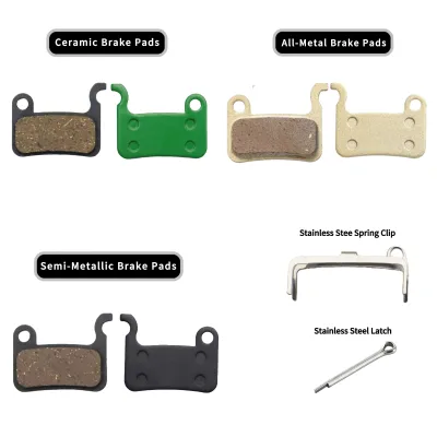 Bicycle Disc Brake Pads Resin Semimetallic MTB Hydraulic Brake Pad Folding Ebike Mechanical Brake Caliper Sintered Pads Kits