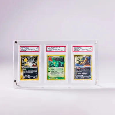 Acrylic Display Case for 3-slot Grade Card Slab