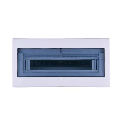 White Outdoor Power Distribution Box 14 Circuits 100A Breaker 220/380V Steel Bottom Households