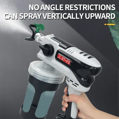 18V Lithium Battery Airless Paint Sprayer Brushless Motor 1300ml Capacity 120bar Pressure DIY Industrial Grade Customizable