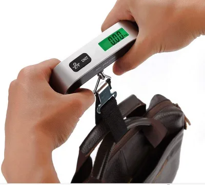 50kg Digital Luggage Scale Balanza Digital Shipping Measurements Scale Electronic Weighing Scale Hand Wipes