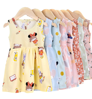 Children's Clothing Summer Baby Girl Cotton Silk Skirt Baby Clothes Girl Dress Princess Dress