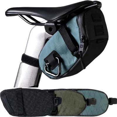 Water-Resistant RADTAIL Bike Saddle Bag with Strap Mount for Road Mountain Cycling Commuting Outdoor