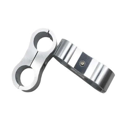 High Quality Universal Two-hole Wire Clamps An4 and An6, Aluminum Alloy Automotive Oil Line Clamps - Multiple Colors.
