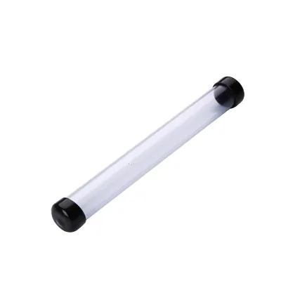 Lightweight Transparent Plastic Gaming Mat Storage Tube with Upper and Lower Covers Water Resistant Industrial Use