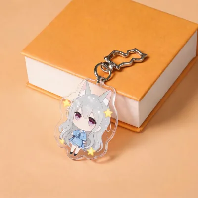 Holographic Keychain Bubble Tea Acrylic Key Chain Custom Key Ring Acrylic Charms Custom Acrylic Keychain Clear