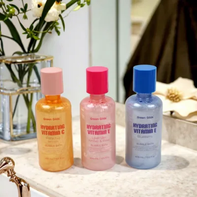 Customized 400ml Single Home Use Big Size Body Bubble Bath Shower Gel in Bottle for Body Care