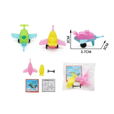 Kids DIY Assemble 321 Fighter Small Assembled Toys for 50mm Capsule
