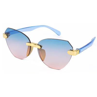 Fashion gradient niche sunglasses advanced sense trend all match children sunglasses Europe and the United States summer new