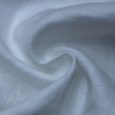 Hot Sale 100% Ramie Solid Fabric Casual Wear Shirt Dress Fabric Skirt Soft Plain PFD