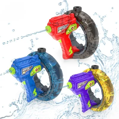 HW New Energy Ring Water Gun Large Capacity Light Gun One-Button Burst Children's Outdoor Shooting Game Toy