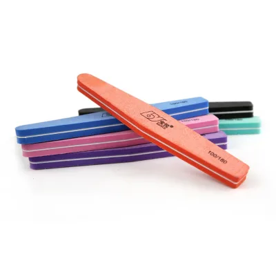 Orange Colorful 100/180 Sponge Nail File and Buffers for Personal Nail Care
