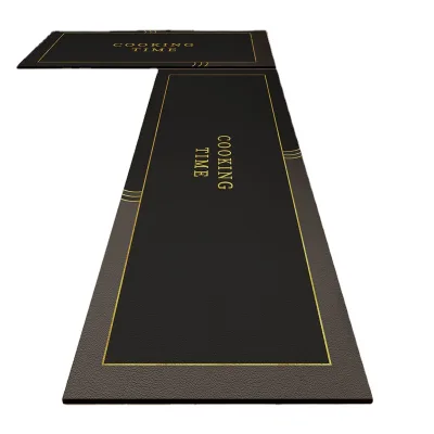 Oil-proof Granular Science Technology Fabric Rubber Non-slip Texture Rubber Floor Matting Kitchen Mats for Fast Drying