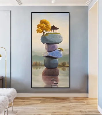 Canvas Wall Art for Living Room Framed Hanging Paintings Home Decor Wall Art Seascape Landscape Paintings