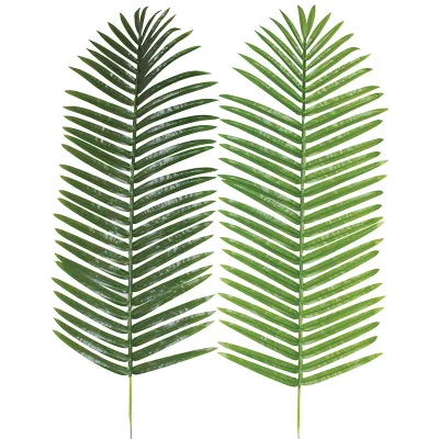 Greenery Plastic Big Palm Tree Leaves Artificial Coconut Date Palm Tree Leaf for Project Use