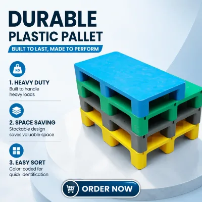 Warehouse Racking Storage Plastic Pallet Virgin HDPE Grid Tray Cold Chain Logistics Export Shipping Pallet Custom Size