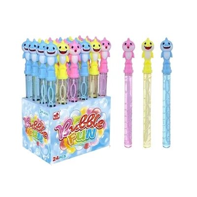 Hot Selling Bubble Stick Outdoor Summer Bubble Toy Kids Water Bubble Wand Shark Shape Soap Water