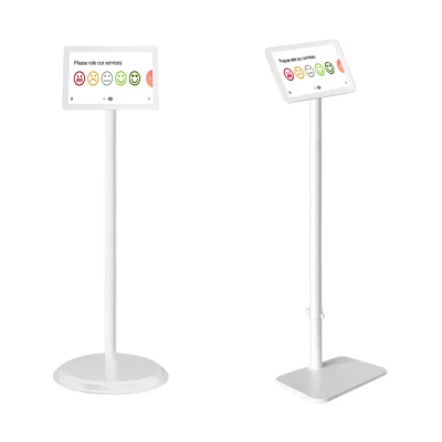 Smile Face Sale Service Rating Software Stand up with Bracket Customer Feedback Terminal With Software