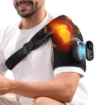 OEM & ODM Factory Price Magnetic Heating Vibration Massage Arm Sling Belt Brace New Patent Shoulder Support