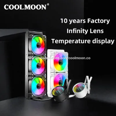 Wholesale Direct Sales COOLMOON Gaming Computer aio cpu cooler 360mm cpu radiator high cooling performance liquid cooler pc