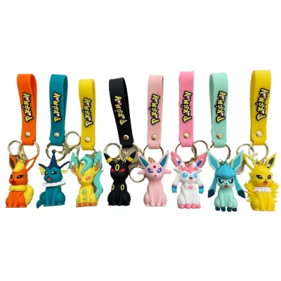 Wholesale Japan Anime Monsters Series Ibrahimovic Family Keychain Promotional Pvc KeyChains Accessories Cute Doll Gift Pendant