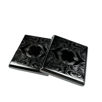 Factory Wholesale Flip Carved Vintage Metal Cigarette Case Men's Portable Metal Cigarette Clip Cigarette Case