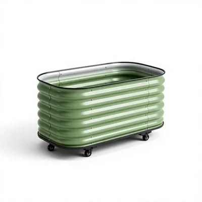 European Americanstyle Metal-framed Garden Planters Galvanized Vegetable-growing Boxes Courtyard Indoor Vegetable Pots