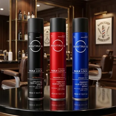 Custom Private Label Ultra Hold Hair Spray Fast Drying Great Volume All Day Styling Mist Strong Finishing Aerosol Fixative