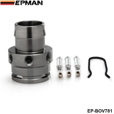 EPMAN Aluminum Turbo Boost Tap for VW Audi 2.0T FSI TSI TFSI MK5 GTI Vacuum Sensor Adapter for BOV Diverter Valve BOV EP-BOV781