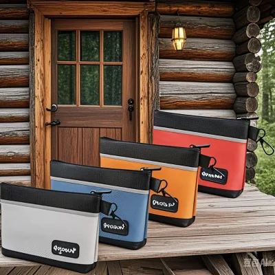 Customizable Tool & Storage Bags - Cotton Canvas Zippered Carriers with Multi-Color Options