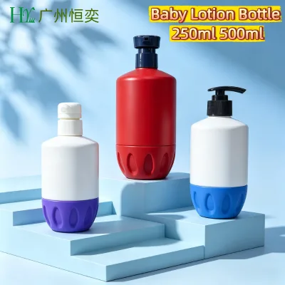 Wholesale Empty Shampoo Conditioner & Lotion Bottles 250ml 500ml Eco-friendly HDPE Luxury Refillable Baby Shampoo Bottle