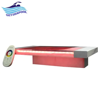 Waterfall Hanging Swimming Pool Water Acrylic Outdoor Spa Led Sheer Descent Garden Fountain Water Blade