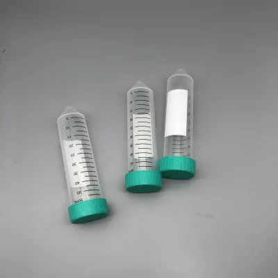 Medical Science Equipment Supplies Sterile Disposable Screw Hat 50ml Transparent Conical Bottom Centrifuge Tube for Labware