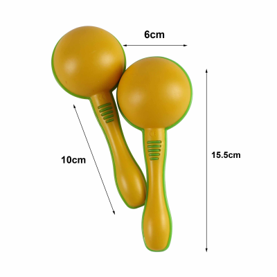 Colored Round Head Plastic Sand Hammer, Orff Percussion Instrument, Kindergarten Style Sand Hammer Maracas