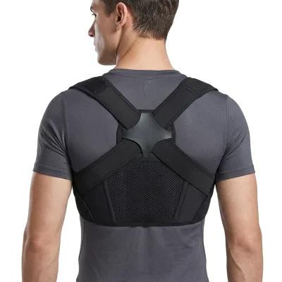 Adult Body Shape Humpback Strap Shoulder Correction Adjustable Back Support Foldable Breathable Polyester Posture Corrector