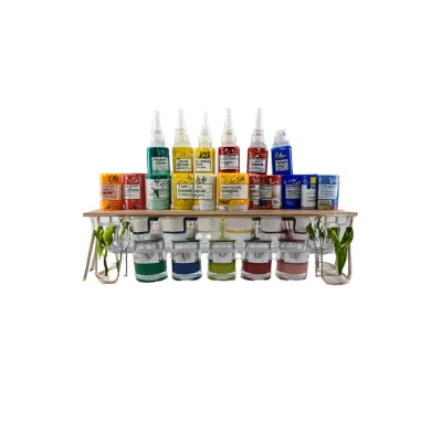 Oem Private Label Professional Acrylic Paint 10g Glass Bottle Pack Non-Toxic Washable Acrylic Paint