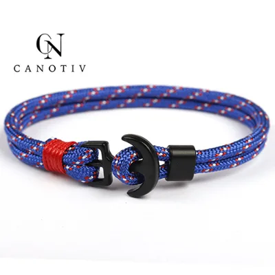 Fashion Hand Made Multi-color Rope Bracelets Women Mens Anchors for Bracelets Accessories Jewelry Gift Party