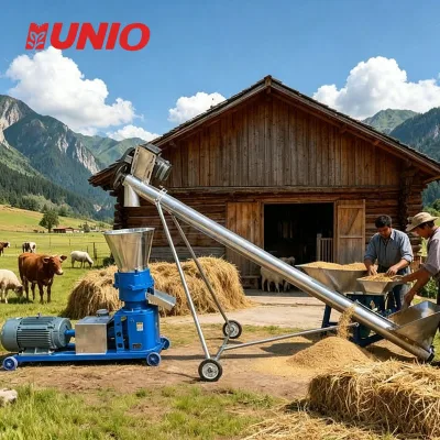Three Phase Multifunctional Straw Recycle Dry Wet Feed Pellet Machine