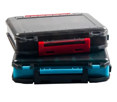 Fishing Double Sided Thickened High Strength Portable Lake Bait Lure Box 10/14 Compartments Squid Storage Tackle