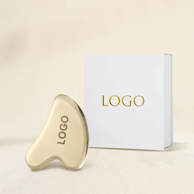 Anti-Aging Beauty Products Skin Care Heart Gua Sha Tool Brass Face Massager Eye Massage Equipment