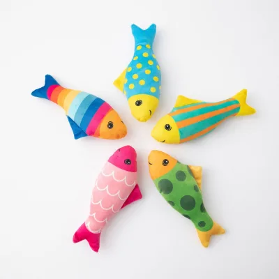 Cat Toys Fish Catnip Sound Toys Soft and Durable Interactive Cat Kicker Toys