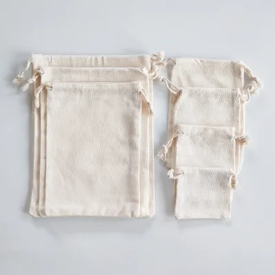 Bamboo joint cotton cosmetic storage bag
