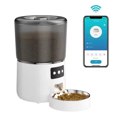 Intelligent Automatic Pet Feeders Gravity-Controlled Cat and Dog Feeders Manufactured with Durable Plastic