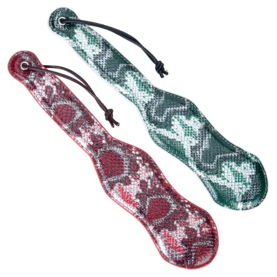 Premium PU Leather Adult Couples Massager Snake Pattern Soft Massage Toy for Women Low MOQ Wholesale