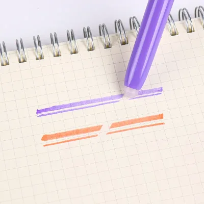 New Color Air Erasable Friction Pen Highlighter Oblique Tip Material Easily Erasable Rubbing Wipe Remove Markers