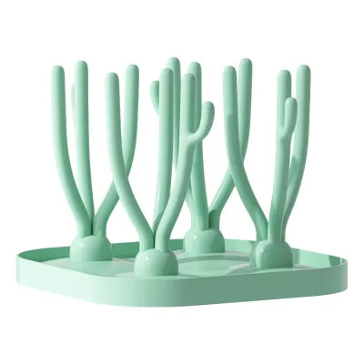 Tree-shaped Multifunctional Baby Bottle Drying Rack Drain Function Detachable Design CE Certified Plastic 100% Polyester