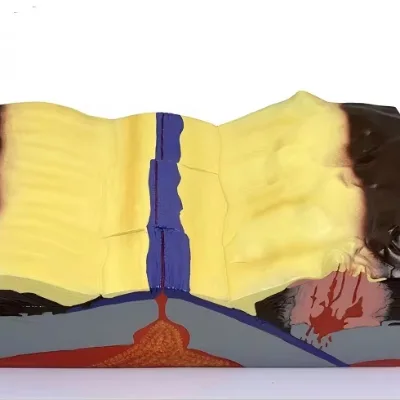 Plates Collision & Volcano Erosion Model Geography Teaching Aid Volcano Formation Demonstration Model