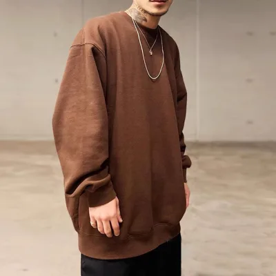 Custom LOGO Men Sweatshirt Knitwear Spring Crew Neck Embroidery Knit Jumper Cotton Pullover Custom Sweatshirt for Men