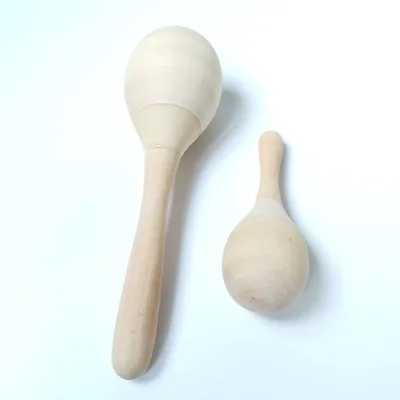 Customized Wooden Maracas Early Childhood Education Grasping Audio-visual Training Baby Toys Earlyearning Toys