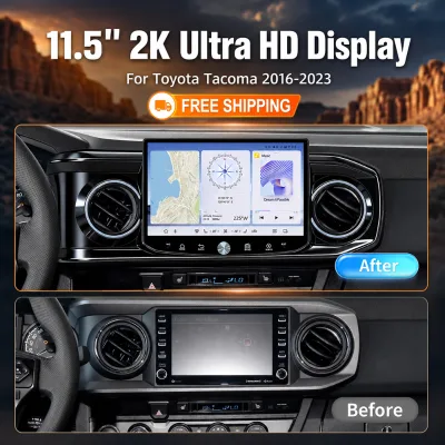 One-Stop OEM 11.5 Snapdragon Car Stereo GPS Radio SWC Plug Play for Toyota Tacoma 2016 2017 2018